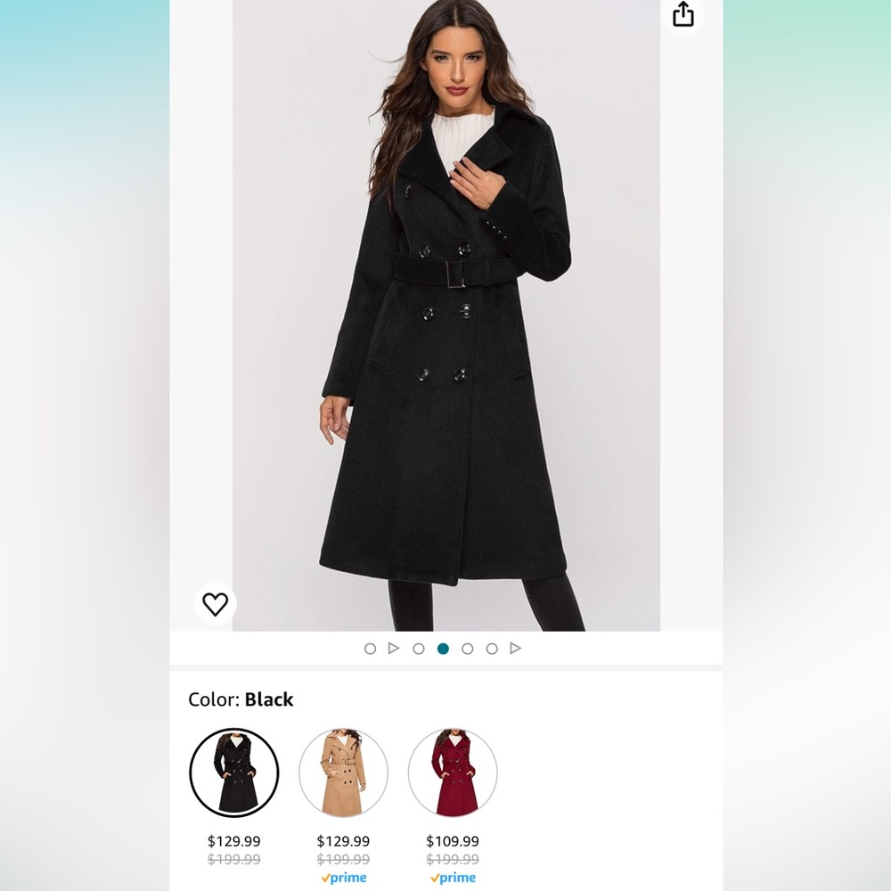 Escalier Wool Coat, Womens, Size Large, NWT - Picture 8 of 14